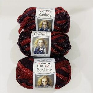 Red Heart Boutique Sashay Tango-Reds Acrylic Yarn Super Bulky #6 Knit 3 Skeins